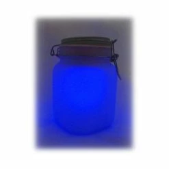 Nouveau 🎁 Totalcadeau Jar bocal solaire 2 couleurs d'éclairage bleu ou jaune 🎁 -Atmosphera Soldes 0701233880093 3