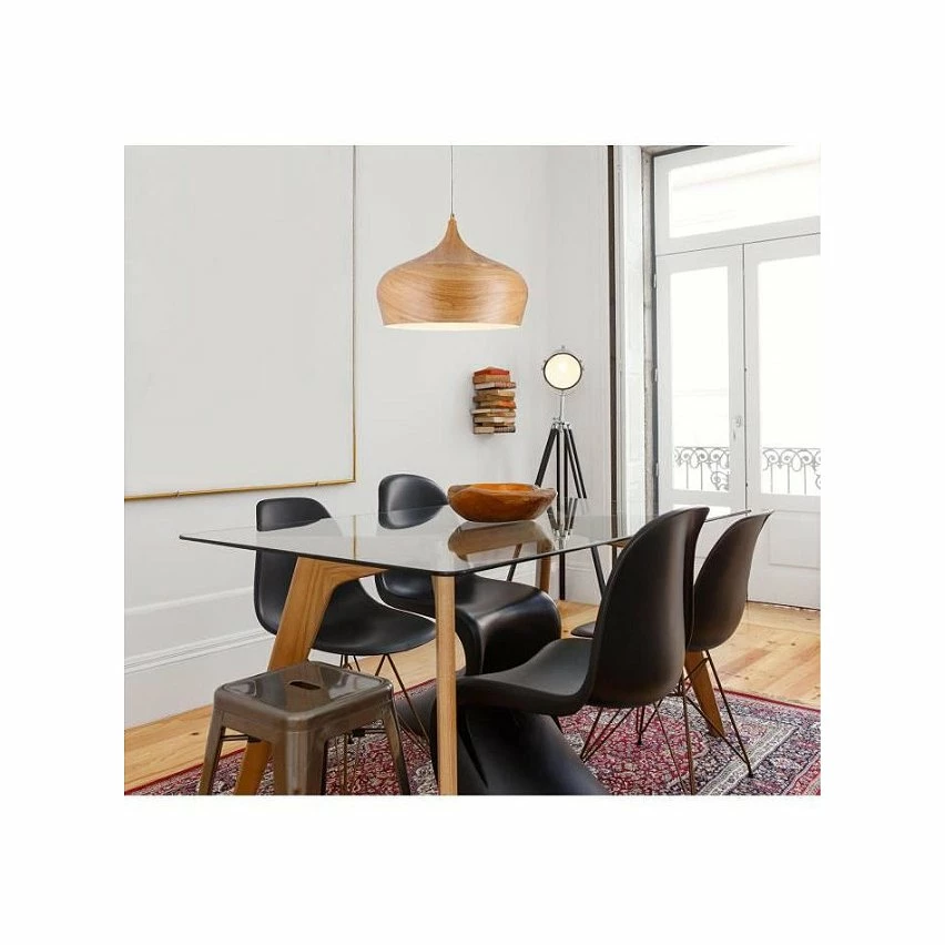 Les meilleures critiques de ✨ Paris prix Lustre - suspension en métal imitation bois. 30x130 cm E27 40 W marron 🎉 4 Les meilleures critiques de ✨ Paris prix Lustre - suspension en métal imitation bois. 30x130 cm E27 40 W marron 🎉 – Image 2