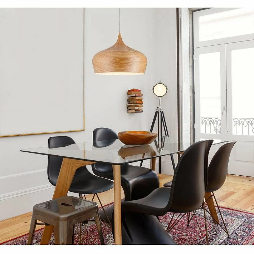 Les meilleures critiques de ✨ Paris prix Lustre - suspension en métal imitation bois. 30x130 cm E27 40 W marron 🎉 6 Les meilleures critiques de ✨ Paris prix Lustre - suspension en métal imitation bois. 30x130 cm E27 40 W marron 🎉 – Image 4