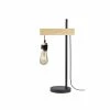 Grosses soldes 😉 Paris prix DETROIT Lampe industrielle en bois - 24 x 18 x H60 cm - Noir - Ampoule décorative E27 40W fournie 😍 -Atmosphera Soldes 3248116411823 1
