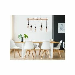 Grosses soldes 🌟 Paris prix DETROIT Suspension industrielle 5 tetes en bois - 7 x 90 x H150 - Noir - Ampoules décoratives E27 40W fournies 💯 7 Grosses soldes 🌟 Paris prix DETROIT Suspension industrielle 5 tetes en bois - 7 x 90 x H150 - Noir - Ampoules décoratives E27 40W fournies 💯 -Atmosphera Soldes 3248116415821 2