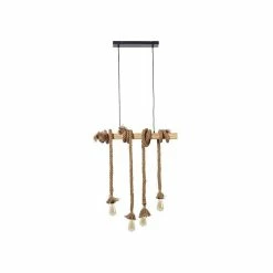 Top 10 🌟 Paris prix Suspension 4 Lampes - Métal noir et bois - NEW DETROIT 💯