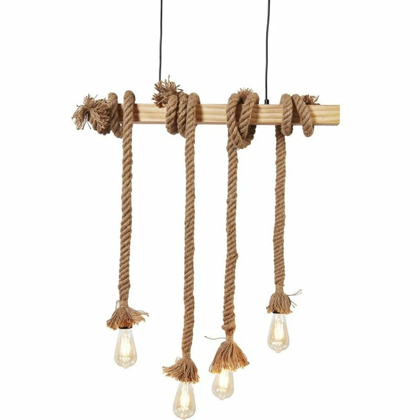 Top 10 🌟 Paris prix Suspension 4 Lampes - Métal noir et bois - NEW DETROIT 💯 7 Top 10 🌟 Paris prix Suspension 4 Lampes - Métal noir et bois - NEW DETROIT 💯 – Image 5