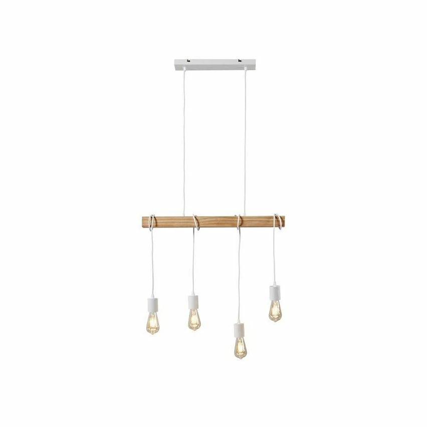 Meilleur prix đ„° Paris prix Suspension 4 Lampes - MĂ©tal blanc et bois - NEW DETROIT đ„° 3 Meilleur prix đ„° Paris prix Suspension 4 Lampes - MĂ©tal blanc et bois - NEW DETROIT đ„°