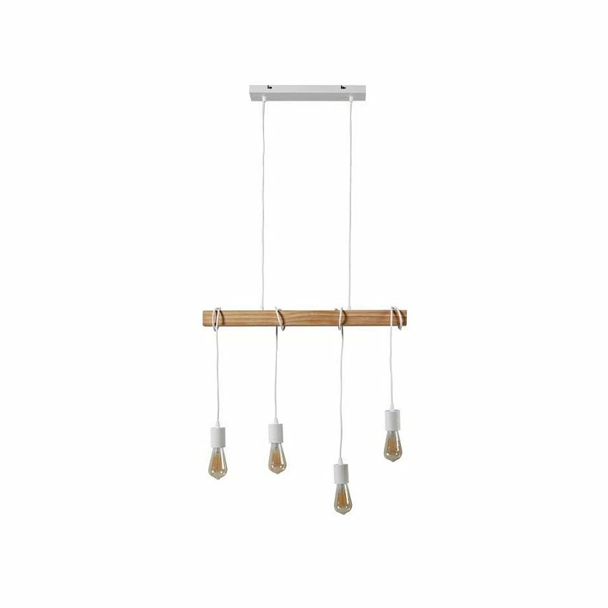 Meilleur prix đ„° Paris prix Suspension 4 Lampes - MĂ©tal blanc et bois - NEW DETROIT đ„° 5 Meilleur prix đ„° Paris prix Suspension 4 Lampes - MĂ©tal blanc et bois - NEW DETROIT đ„° â Image 3