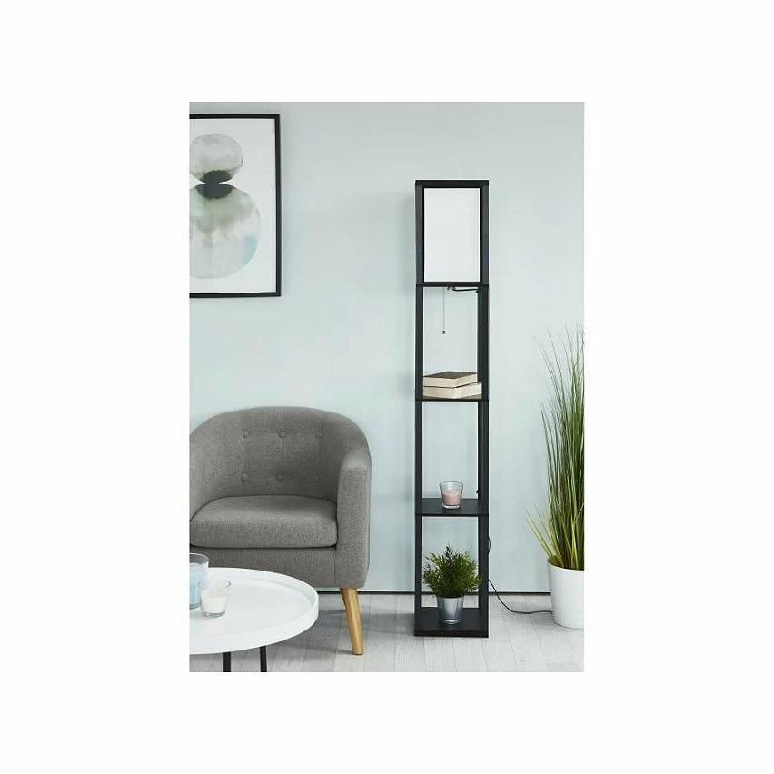 Promo 😍 Paris prix Lampadaire étageres BEGO 3 étages - H 160 cm - Noir ⭐ 5 Promo 😍 Paris prix Lampadaire étageres BEGO 3 étages - H 160 cm - Noir ⭐ – Image 3