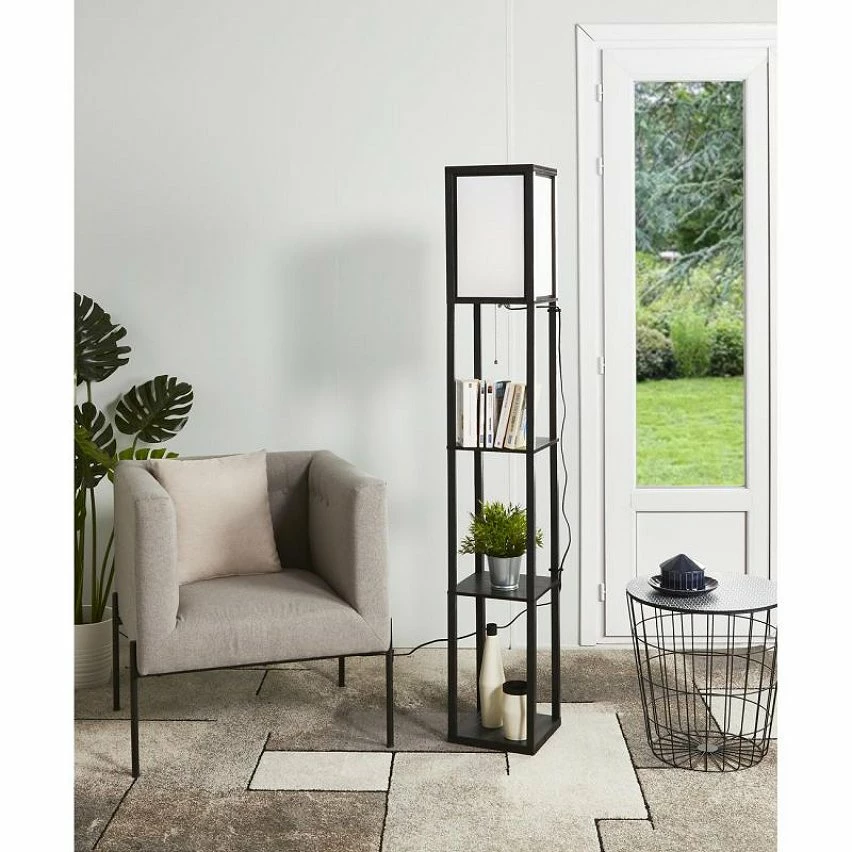 Promo 😍 Paris prix Lampadaire étageres BEGO 3 étages - H 160 cm - Noir ⭐ 8 Promo 😍 Paris prix Lampadaire étageres BEGO 3 étages - H 160 cm - Noir ⭐ – Image 6