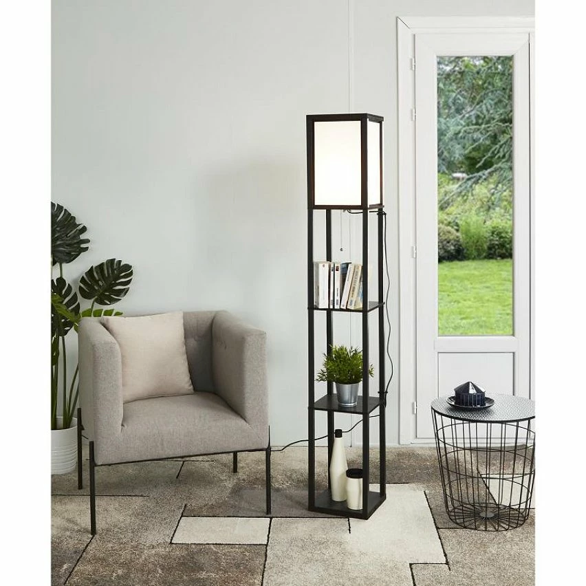 Promo 😍 Paris prix Lampadaire étageres BEGO 3 étages - H 160 cm - Noir ⭐ 9 Promo 😍 Paris prix Lampadaire étageres BEGO 3 étages - H 160 cm - Noir ⭐ – Image 7