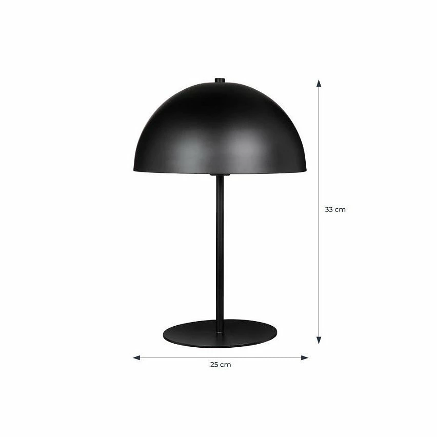 Le moins cher 😀 Paris prix INTERNATIONAL DESIGN Lampe champignon en métal - 25x25x33 cm - Noir 💯 5 Le moins cher 😀 Paris prix INTERNATIONAL DESIGN Lampe champignon en métal - 25x25x33 cm - Noir 💯 – Image 3