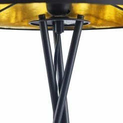Budget ❤️ Paris prix Lampadaire Trépied Métal Noir - Abat jour en tissu Noir et doré - D 34 x H 140 cm ⌛ 11 Budget ❤️ Paris prix Lampadaire Trépied Métal Noir - Abat jour en tissu Noir et doré - D 34 x H 140 cm ⌛ -Atmosphera Soldes 3248116520303 5