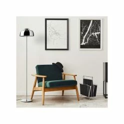 Remise ✔️ Paris prix DIA Lampadaire en métal - Ø 29 x H 150 cm - Chromé 😀 -Atmosphera Soldes 3248116635427 3