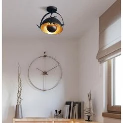 Remise 👏 Paris prix Plafonnier en métal style Industriel orientable - H 29 x Ø 31 cm - Noir 🛒 -Atmosphera Soldes 3248116641305 4
