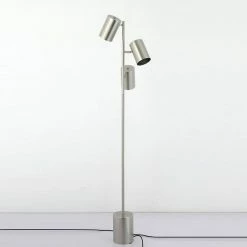 Le moins cher ⌛ Paris prix Lampadaire Design "Niontra" 160cm Argent 🌟 -Atmosphera Soldes 3327480054444 3