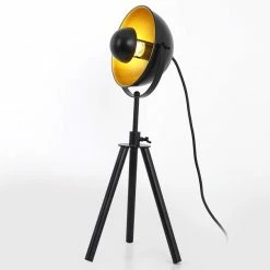 Sortie 🤩 Paris prix Lampe à Poser Design "Xiaso" 40cm Noir & Or 👏 -Atmosphera Soldes 3327480054857 4