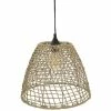 Promo 😍 Atmosphera Suspension cône en rotin D33 cm ✔️