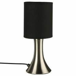 Promo 😍 Atmosphera Lampe à poser touch Toga noir H28 🔥