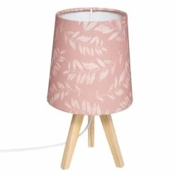 Sortie 🥰 Atmosphera Lampe en bois rose H23.5 cm 👍