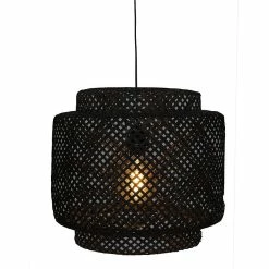 Meilleure affaire ⌛ Atmosphera Suspension bambou Liby noir D40 👍 -Atmosphera Soldes 3482731466855 3