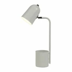 Grosses soldes 😀 Ostaria Lampe métal avec pot crayons Phineas blanc ✔️ -Atmosphera Soldes 3482731475314 4