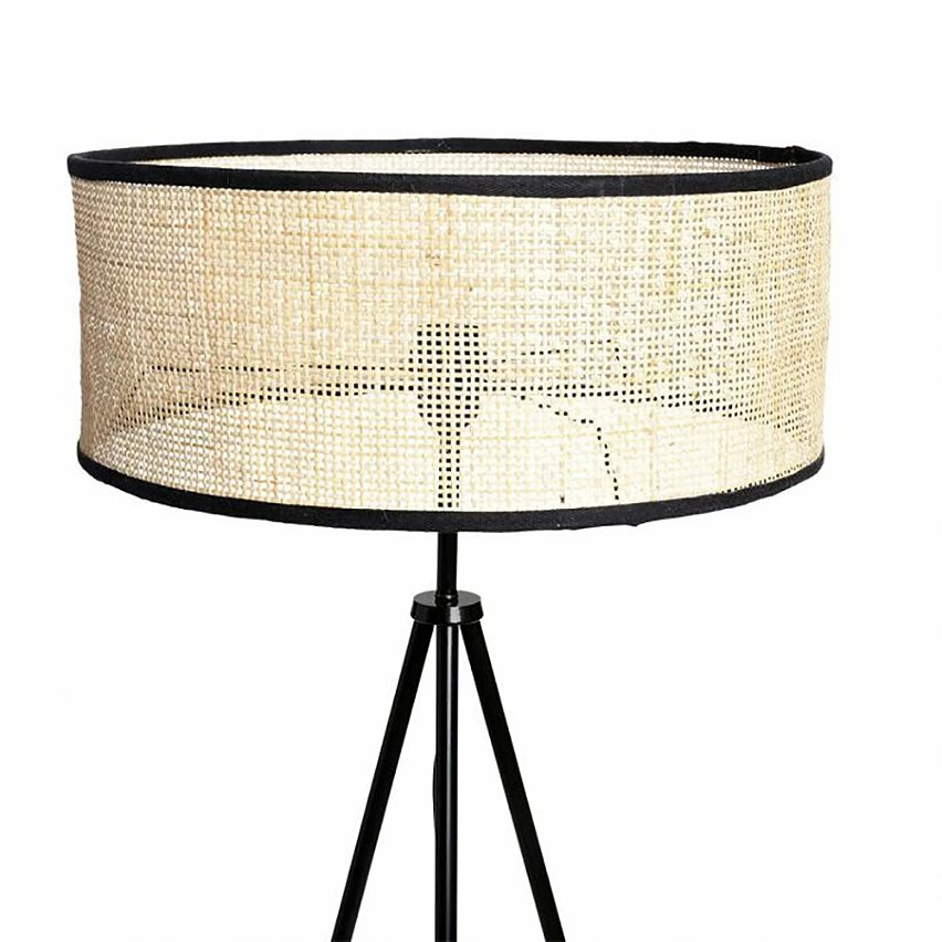 Meilleure affaire ⭐ Ostaria Lampadaire métal bambou Yuca noir H150 😉 4 Meilleure affaire ⭐ Ostaria Lampadaire métal bambou Yuca noir H150 😉 – Image 2