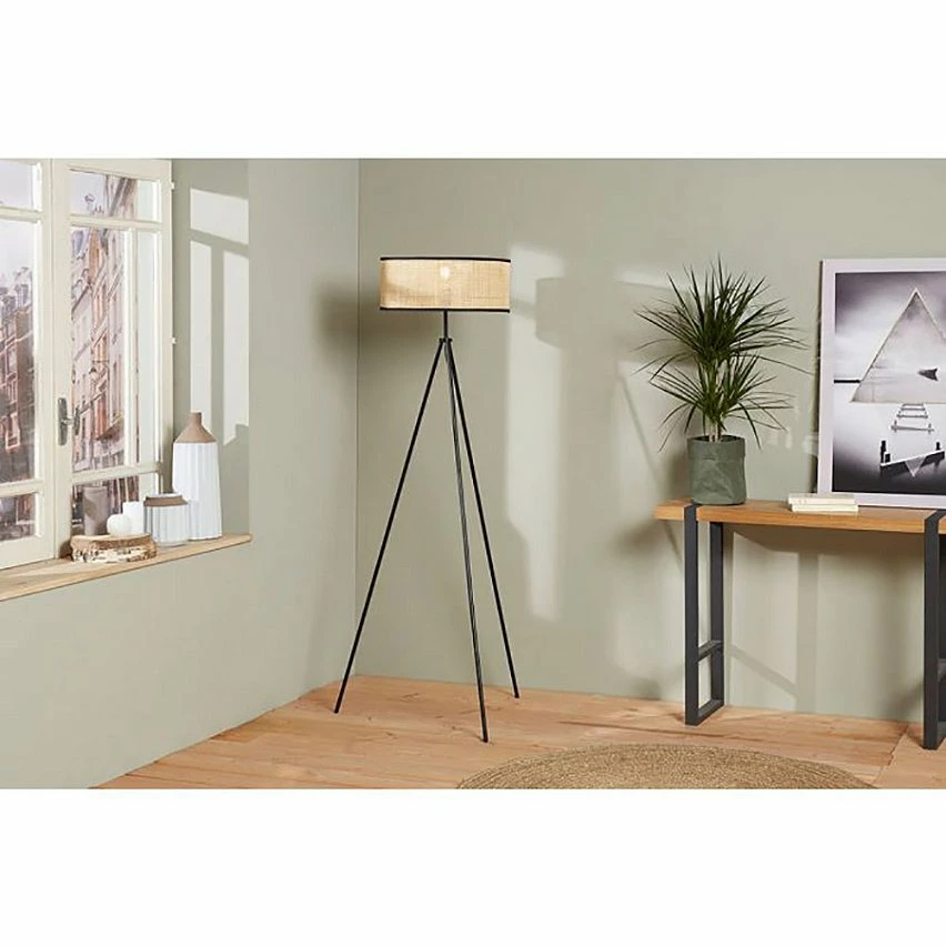 Meilleure affaire ⭐ Ostaria Lampadaire métal bambou Yuca noir H150 😉 6 Meilleure affaire ⭐ Ostaria Lampadaire métal bambou Yuca noir H150 😉 – Image 4