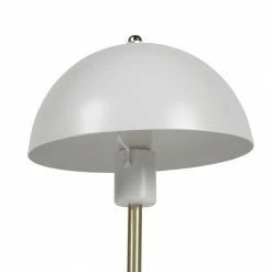 Meilleur prix 👏 Ostaria Lampe métal Lydia blanche dorée 🎉 -Atmosphera Soldes 3482731475642 2