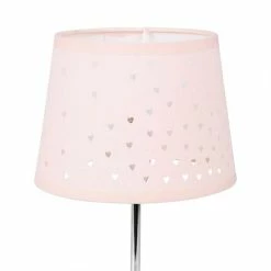 Offres 😉 Ostaria Lampe métal abat-jour ajouré cœur rose 🔔 -Atmosphera Soldes 3482731492779 2