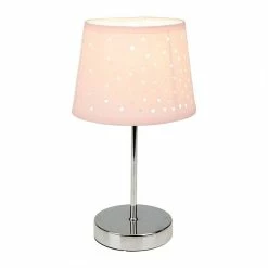 Offres 😉 Ostaria Lampe métal abat-jour ajouré cœur rose 🔔 -Atmosphera Soldes 3482731492779 3