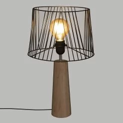 Meilleure affaire 🥰 Atmosphera Lampe droite Joe noir H46 😍 -Atmosphera Soldes 3482731496586 3