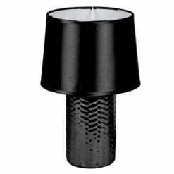 Meilleure affaire ⭐ Paris prix Lampe à Poser Design "Effet Tressé" 30cm Noir 😀