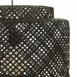 Offres 🎁 Suspension Liby bambou noir Atmosphera - Noir 👏 -Atmosphera Soldes 3560231524944 3