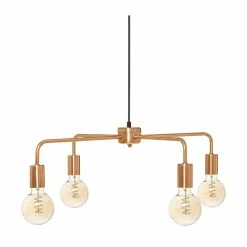 Nouveau đ Atmosphera Luminaire Suspension 4 Lampes en MĂ©tal cuivre D 69 cm đ