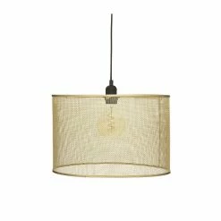 Acheter 🔔 Atmosphera Luminaire Suspension en Métal Doré D 38 cm ❤️