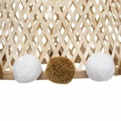 Tout neuf 🌟 Suspension bambou et pompons Atmosphera turel clair 😉 -Atmosphera Soldes 3560231526733 3