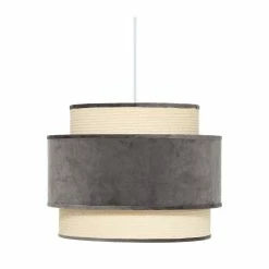 Sortie 😍 Atmosphera Luminaire Suspension en Velours Rouge D 38 cm 😀 -Atmosphera Soldes 3560233816979 1