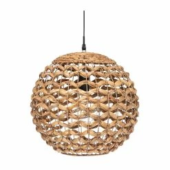 Promo 🎁 Atmosphera Luminaire Suspension en Fibre naturelle D 38 cm 🔥