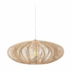 Budget ❤️ Atmosphera Luminaire Suspension Beige Nature D 57 cm 🎁