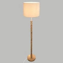 Grosses soldes ✔️ Atmosphera Lampadaire en Bois Design "Nino" 146cm Beige ❤️ -Atmosphera Soldes 3560233817310 3