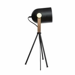 Promo 🤩 Atmosphera Lampadaire Trépied Design "Bil" 45cm Noir 👍 -Atmosphera Soldes 3560233817501 3
