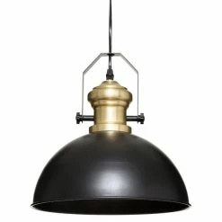 Remise ⌛ Atmosphera Lampe Suspension en Métal "Flower" 32cm Noir 💯
