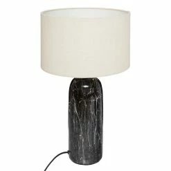 Promo ✔️ Atmosphera Lampe à Poser Design "Mapu" 48cm Noir & Blanc 👍