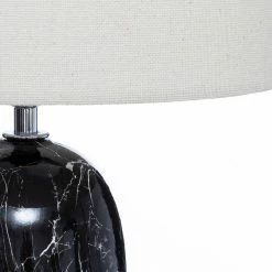 Promo ✔️ Atmosphera Lampe à Poser Design "Mapu" 48cm Noir & Blanc 👍 -Atmosphera Soldes 3560233817631 4