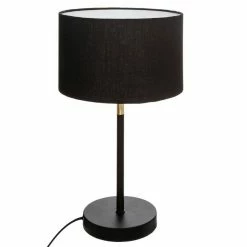 Nouveau ⭐ Atmosphera Lampe à Poser Design "Jule" 42cm Noir & Or 🎁