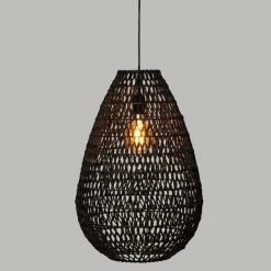 Meilleure affaire 🔥 Atmosphera Lampe Suspension Design "Etel" 37cm Noir 👏 -Atmosphera Soldes 3560233834447 3
