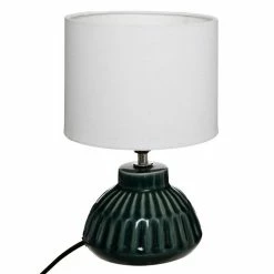 Nouveau ✔️ Atmosphera Lampe à Poser Design "Paty" 28cm Beige 👏