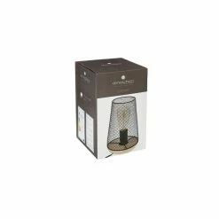 Meilleure affaire 🤩 Atmosphera Lampe en Métal & Bois "Industriel" 23cm Noir 🧨 -Atmosphera Soldes 3560234535336 3