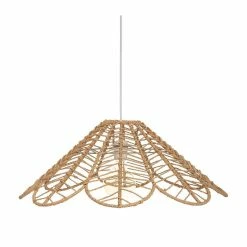 De gros 🥰 Atmosphera Luminaire Suspension Corde beige D 58 cm 🎉