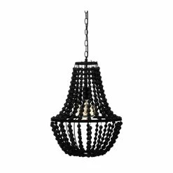 Les meilleures critiques de 🎉 Atmosphera Luminaire Suspension Perles noires en Bois D 38.5 cm 🤩