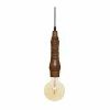 Meilleure vente 🤩 Atmosphera Luminaire Suspension en Bois Marron D 7 cm ✨ -Atmosphera Soldes 3560237548180 1