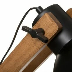 Top 10 🤩 Lampadaire en pin et métal Cuba H158 Atmosphera - Noir 🎉 -Atmosphera Soldes 3560237548487 3